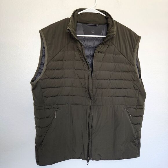 Lululemon | Down for It All Vest PrimaLoft Quilted 700 Goose Down Dark Olive XXL - Picture 6 of 13